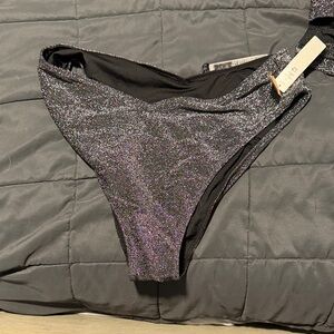 Glittery Black Women's bathing suit bottom